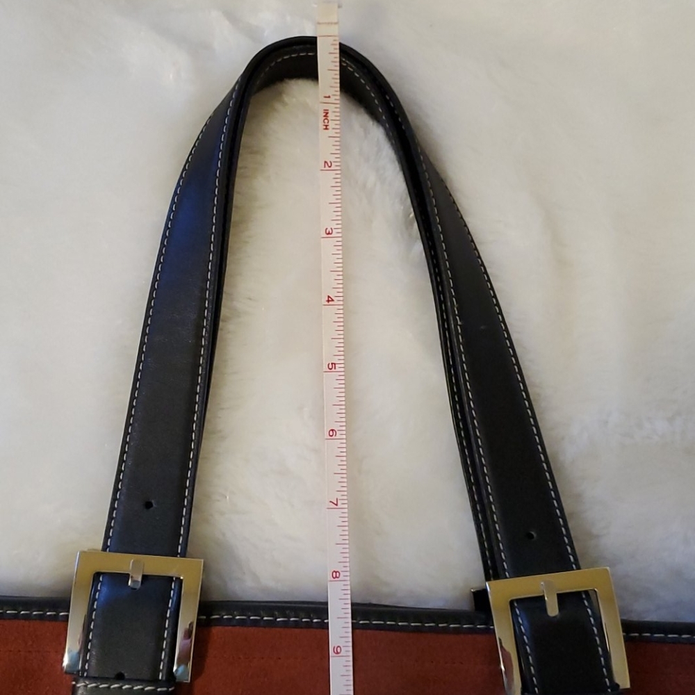 Preston & York Rust Suede & Leather Handbag - Picture 10 of 12
